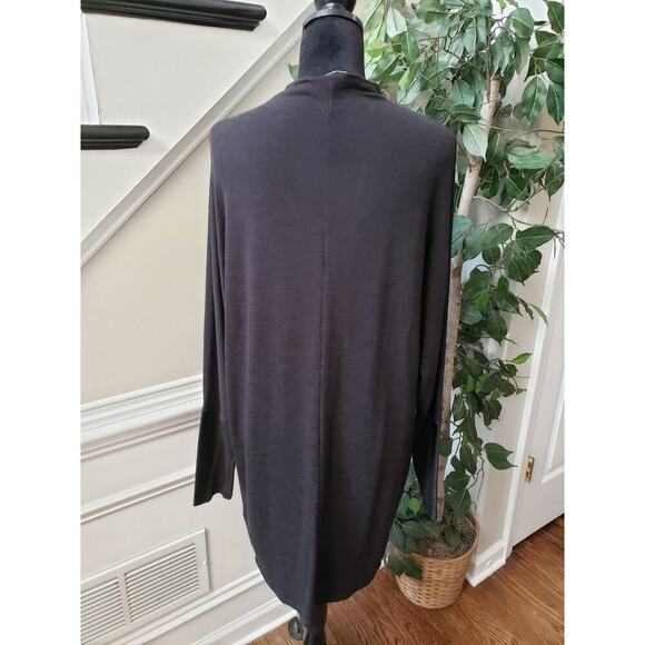 Express Sweater Dress Womens Small Black Stretch Long Sleeve Turtleneck Pullover - Picture 5 of 12
